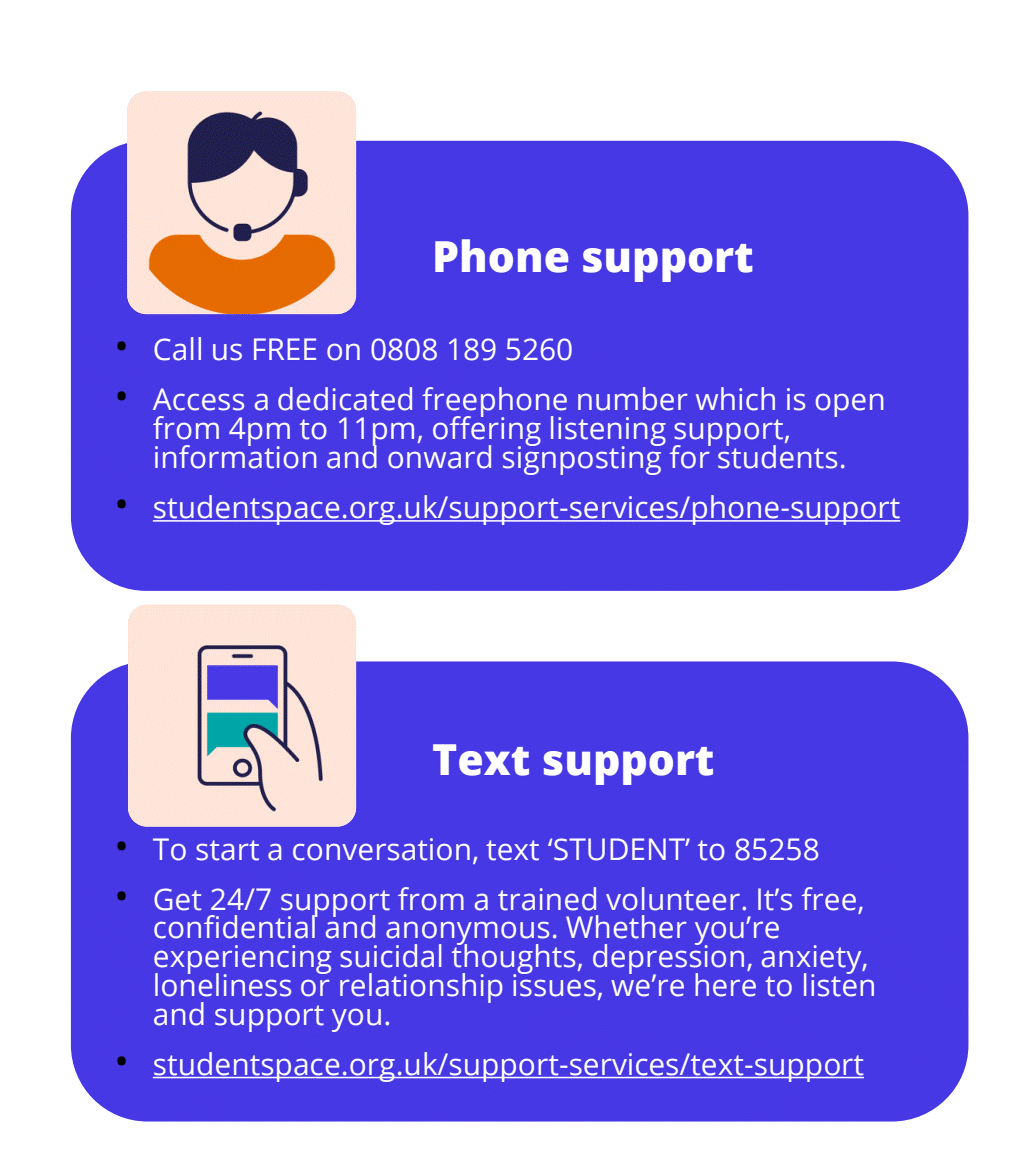 Student Space Support Infographic Number 1