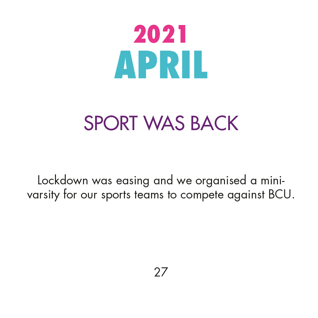 2021 April - Sport was back!
