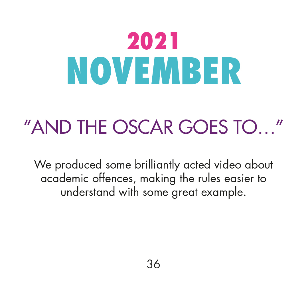 2021 November - 'And the oscar goes to...'
